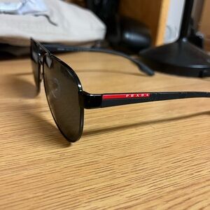 Prada Black and Red Sunglasses